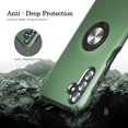 thumbnail image 5 of Galaxy A13 5G Case, Samsung Galaxy A13 5G Case with HD Screen Protector, [Military Grade] Shockproof Protection Case with 360° Magnetic Ring Holder Kickstand Case for Samsung A13 5G, Green, 5 of 16