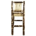 thumbnail image 5 of Glacier Country Collection Barstool w/ Back, Ergonomic Wooden Seat, 5 of 5