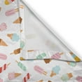 thumbnail image 3 of Ambesonne Ice Cream Kitchen Curtains, Doodle Diary Desserts, 55"x39", Multicolor, 3 of 3