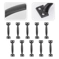 thumbnail image 4 of 10pcs 4 Inches Retro Style Drawer Handle Dumpling Shape Pull Ring Knob for Kitchen Drawer Cabinet (Black), 4 of 8