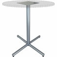 thumbnail image 6 of Lorell LLR61642 40.8 x 45 in. Hospitality Conference Lobby Bases & Tops - X-Base - Silver, 6 of 6
