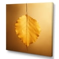 thumbnail image 2 of Designart "Zen In Light Yellow Leaves" Leaves Wall Art Living Room, 2 of 7