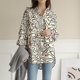 thumbnail image 4 of Camisa irregular holgada de manga larga informal para mujer, camisa de lino y algodón de Color sólido, Top de solapa/camisa Pompotops FGAJ21381, 4 of 9
