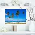 thumbnail image 1 of Palms on Philippines Tropical Beach - Modern Seascape Canvas Artwork, 1 of 3