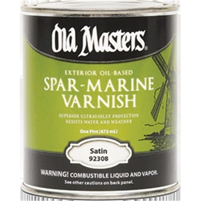 Old Masters 92308 Satin Spar Marine Varnish 1 Pint