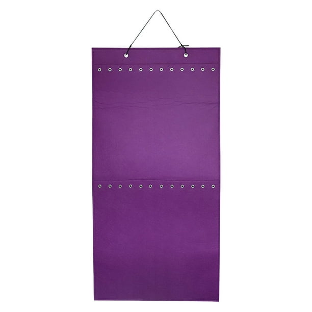 Organizador de joyas y pinzas para el cabello de fieltro para niñas, con gran capacidad. Estilo D Púrpura
