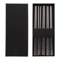thumbnail image 1 of 5 pares de palillos de acero inoxidable doméstico palillos espirales duraderos (plata), 1 of 8