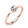 thumbnail image 6 of SuperJeweler 1/2 Carat Rose Cut Diamond Solitaire Ring In 14 Karat Rose Gold For Women, 6 of 6