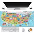 thumbnail image 1 of .x BAT Shadow Rubber Stitched Edges Extended Large Gaming Mouse Pad Office Keyboard Mouse Mat, 1 of 7