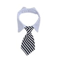 thumbnail image 1 of Piezas ajustable mascota pajarita cuadros negro rojo mascota formal esmoquin traje corbata collar cachorro, 1 of 5