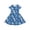 A139 Blue, variant on Glisme Little Girls Dress Floral Print Short Sleeve Crew Neck Beach Performance Girls Dresses