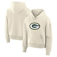thumbnail image 4 of Women's Fanatics Cream Green Bay Packers Dove Legacy Pullover Hoodie, 4 of 6