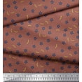 thumbnail image 2 of Soimoi Tissu Viscose Georgette Imprimé Floral & Libellule au Mètre 42 Pouces de Large, 2 of 3