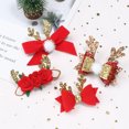 thumbnail image 3 of 4 Piezas Pinza de Pelo de Niña de Navidad, Pinza de Pelo de Cocodrilo, Accesorio de Pelo de Niña para Fiesta de Navidad de Adultos y Bebés brillar Electrónica, 3 of 5