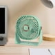thumbnail image 4 of Ventilador de escritorio USB con pantalla digital | Miniventilador de 3 velocidades y alta potencia para oficina y hogar | Ventilador portátil colgante con cabezal flexible | Blanco, rosa y verde, 4 of 6