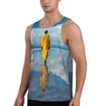 thumbnail image 2 of Gukieu Monk Walking On Water Print Men's Quick Dry Fitness Vest, Round Neck Sleeveless Fitness Bodybuilding Top-X-Large, 2 of 7