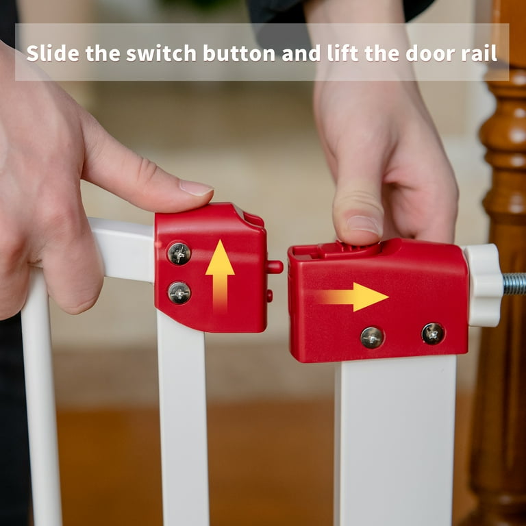 Plastic pet gates for large outlet openings