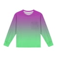 thumbnail image 6 of Lmnyox Girls Fashion Long Sleeve Shirt Print Crew Neck Pullover Tee with Pocket Big Girls Cute Tops 5-14 Years, 6 of 8