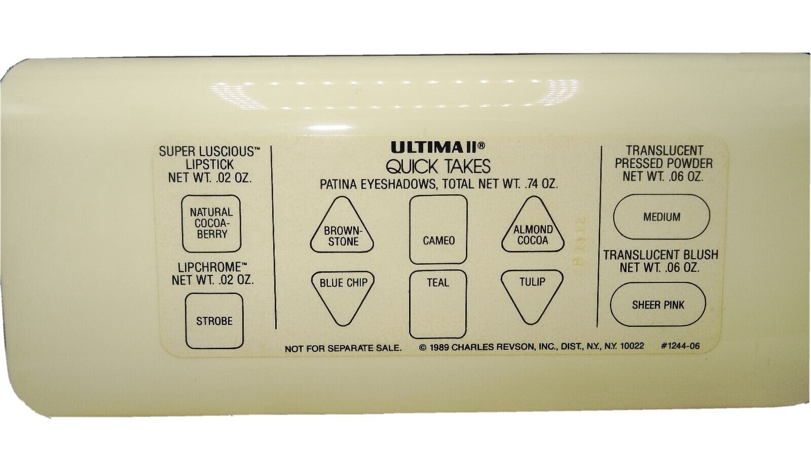 ULTIMA II CHARLES REVSON QUICK TAKES EYESHADOW KIT