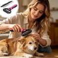thumbnail image 2 of Dog Deshedding Brush, Dog Grooming Deshedding Brush, Undercoat Grooming Brush, Dog Hair Detangling Brush, Pet Grooming Deshedding Brush, Cat Shedding Tool, Deshedding Comb for Dogs, 2 of 6