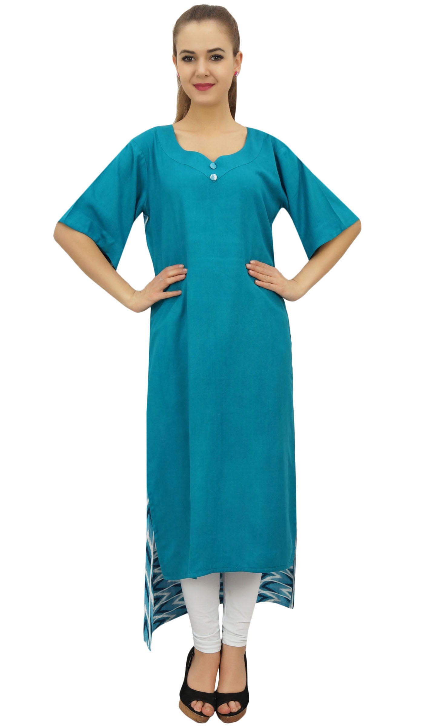 Buy RGHT Women SkyBlue Cotton Cambric Kurti Online at Best Prices in India  - JioMart.