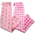 thumbnail image 4 of dELiA*s Girls Pajama Pants Cute Pattern Fleece Plaid Girls Pajamas Sleepwear 2 Pack, 4 of 7