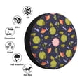 thumbnail image 4 of Sikiie Frog And Flowers PVC Leather Spare Tire Wheel Cover Spare Tire Cover, for Car Truck SUV Camper Trailer Universal Fit(14-17in)-17 inch, 4 of 6