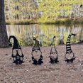 thumbnail image 4 of JZROCKER Metal Iron Faceless for Doll Gnomes Statue Art Silhouette Home Garden Decoration Outdoor Yard Patio Courtyard Artwork Dwarf Ornaments, 4 of 9