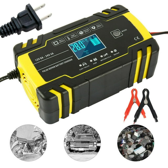 Automotive Automatic Intelligent Battery Charger Pulse Repair Battery Charger US Plug-