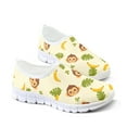 thumbnail image 4 of Psesaysky Cartoon Monkey Printed Sneakers for Girls Lightweight Breathable Walking Shoes Loafers Size 5.5-11.5, 4 of 7