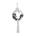 thumbnail image 2 of AMLESO Nordic Easter Wreath for Front Door Background Artificial Leaves Macrame Garland Beige, 2 of 8
