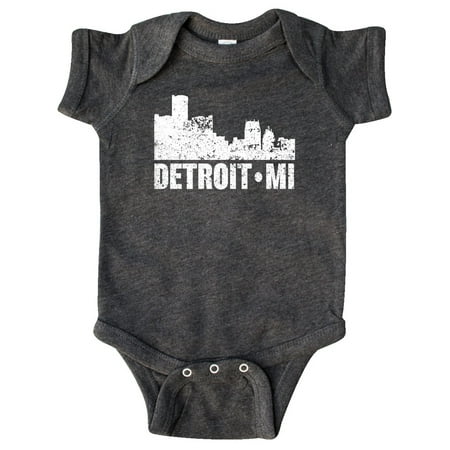 

Inktastic Detroit Skyline Grunge Gift Baby Boy or Baby Girl Bodysuit