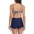 thumbnail image 5 of Women Boyshort Bikini Swimsuits Floral Print Two Piece Swimwear, 5 of 7