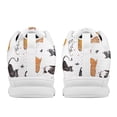 thumbnail image 6 of Psesaysky White Running Shoes for Women Girls Cats Lovers Cute Animal Printed Sports Shoes for Teens Anti-Slip Comfortable Walking Shoes, 6 of 7
