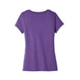 thumbnail image 4 of District Women's Very Important Tee V-Neck Dt6503 - Heathered Purple - XXL, 4 of 4