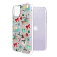 thumbnail image 2 of WIRESTER Silver Glitter Case, Sparkle Bling TPU Cover for Apple iPhone 11 6.1" 2019, Christmas Pattern Reindeer Angel Snowman, 2 of 3