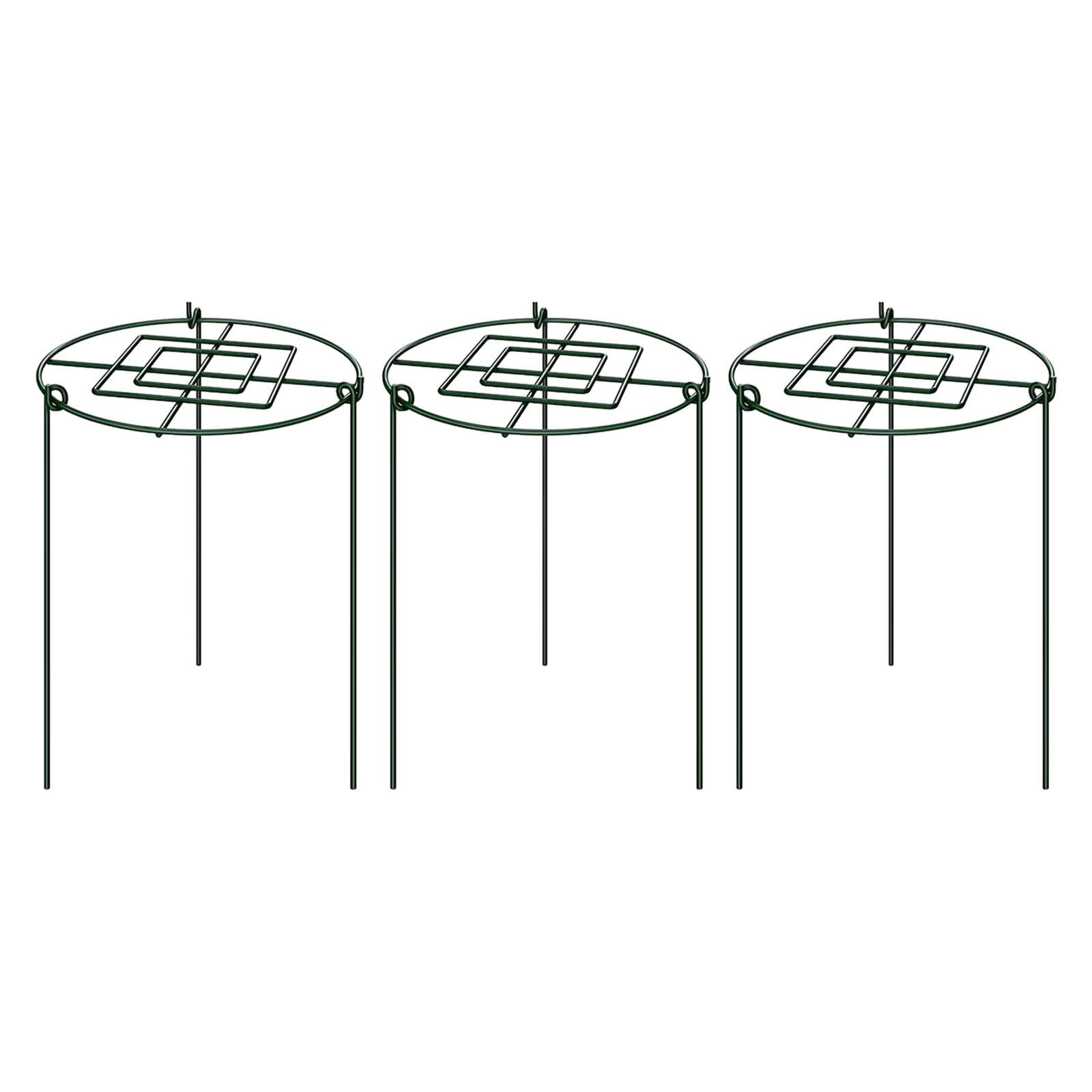 colaxi 3 Pieces Peony Support Cage Strong for Lupin Flopping Flowers Outdoor Plants 30x45cm
