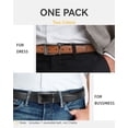 thumbnail image 5 of YOETEY Mens Belts Leather 1 Pack - 1.25" Reversible Belts for Men for Dress Pants, 5 of 6