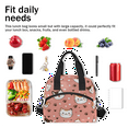 thumbnail image 6 of Herdesigns Cat Insulated Lunch Bag for Women Men Adults Large Reusable Lunch Box Cat Paws Print Leakproof Cooler Tote Bags with Adjustable Shoulder Strap, 6 of 6