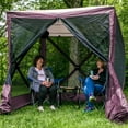 thumbnail image 6 of CLAM Quick-Set Traveler 6x6 Foot Portable 4 Sided Canopy Shelter, Plum, 6 of 9
