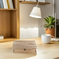 Milisten Decorative Wooden Faux Book Storage Box with Lock for Shelf Organizer