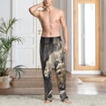 thumbnail image 2 of Balery Graceful Snow Leopard Pantalones de pijama para hombre, pijama ultraligero, pantalón de descanso-Small, 2 of 6