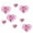 Hot Pink, variant on Hollow Out Love Flower Hanging Decorations, Romantic Valentine's Day Wedding Party Decor, 8-Piece Set with Ribbon for Fireplace Car Interior Birthday Proposal Venue Layout