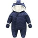 thumbnail image 1 of Traje de nieve con capucha para bebé, niño y niña, mono con cremallera y relleno, chaqueta acolchada infantil con guantes de 3 a 24 meses Adepaton CJWUS-5880, 1 of 7