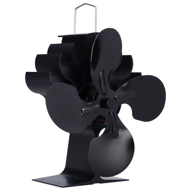 Blade Stove Fan,Stove Fan Single Head Heat Powered Fireplace Fan Heat Powered Fan Advanced Technology