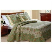Bloomfield Sage Twin Quilt Set