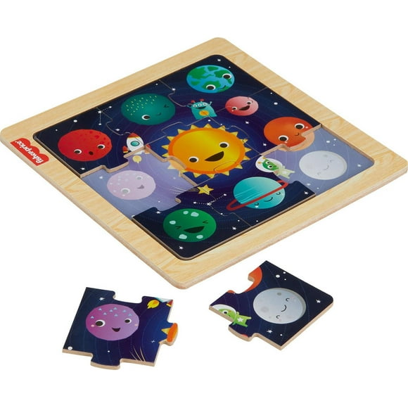 Fisher-Price Puzzle en bois Thème de l'espace