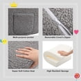 thumbnail image 3 of Sofá para niños pequeños ALIMORDEN 2 en 1 abatible Cuddly Sherpa Grey, 3 of 6