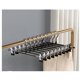 thumbnail image 1 of Hangers Clothes Hangers 5pcs Adjustable Clip Pants Hangers Black Skirt Hangers for Jeans Shorts and Suits, 1 of 5