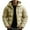 Khaki, variant on Men's Hooded Puffer Jacket Full Zip Warm Puffy Coat with Detachable Hooded Casual Parka Outerwear,M,Dark Gray
